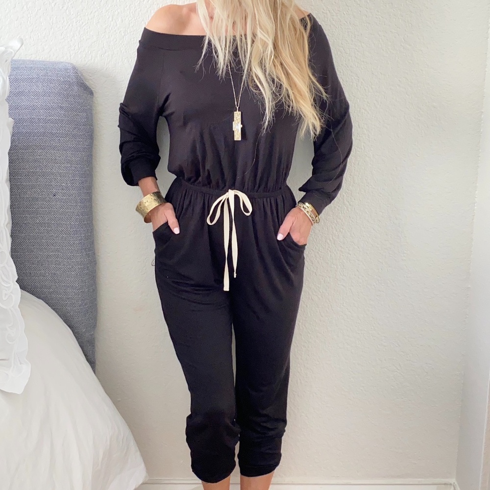 Off Shoulder Jumpsuit